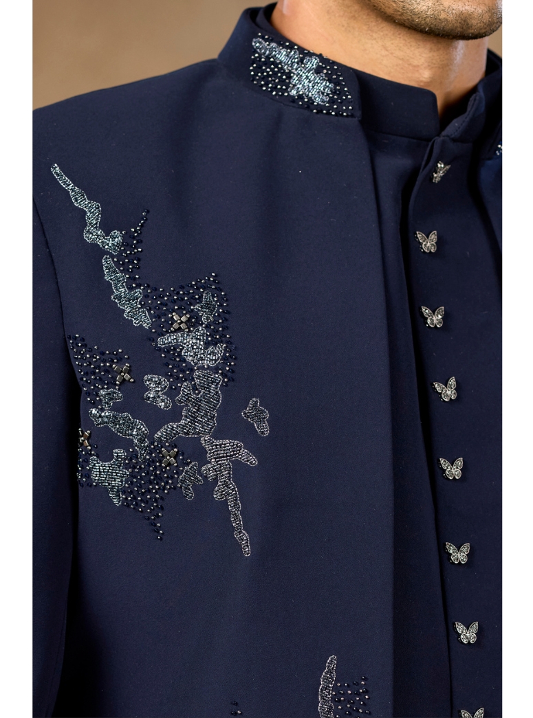 NAVY BLUE MIDNIGHT GLAM INDOWESTERN 